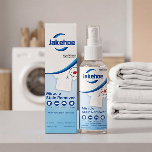 JAKEHOE Stain Remover Spray: Gently cleans stubborn stains on clothes, leaves a pleasant fragrance, and is easy to use.