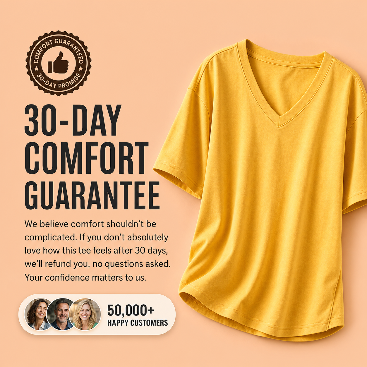 Oversized V-Neck Tunic Top