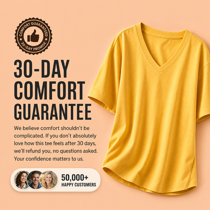 Oversized V-Neck Tunic Top